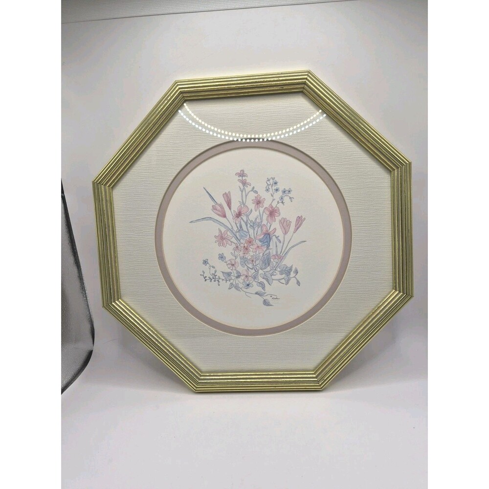 Keela Bertrand Austin Limited Edition Matted And Framed Watercolor Floral Print